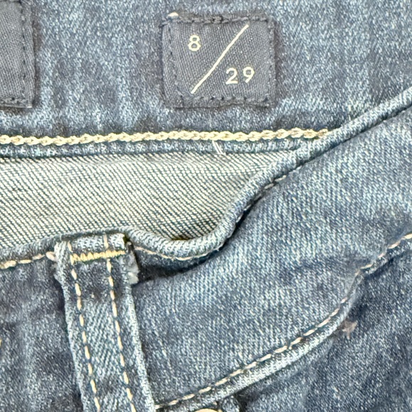 Lucky Brand Jeans Womens 8/29 Blue Stevie High Rise Flare Denim Front Pockets - Picture 3 of 12